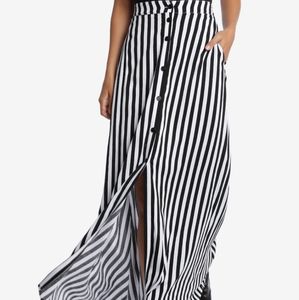 Striped maxi skirt